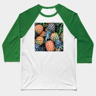 Autumn Pineapple Pattern gift Baseball T-Shirt